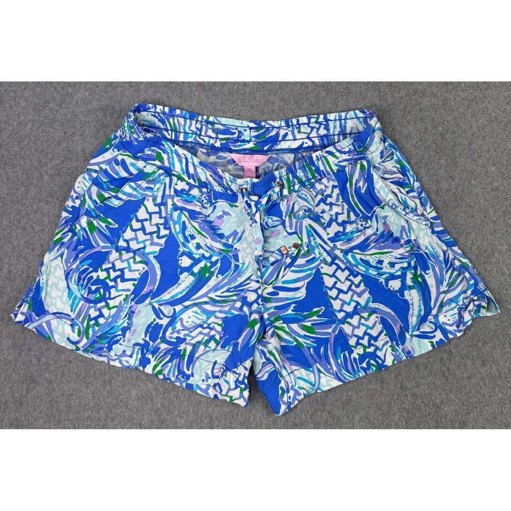 Lilly Pulitzer Women's Size XS Katia‎ Shorts Canopy Chaos Resort White Coastal